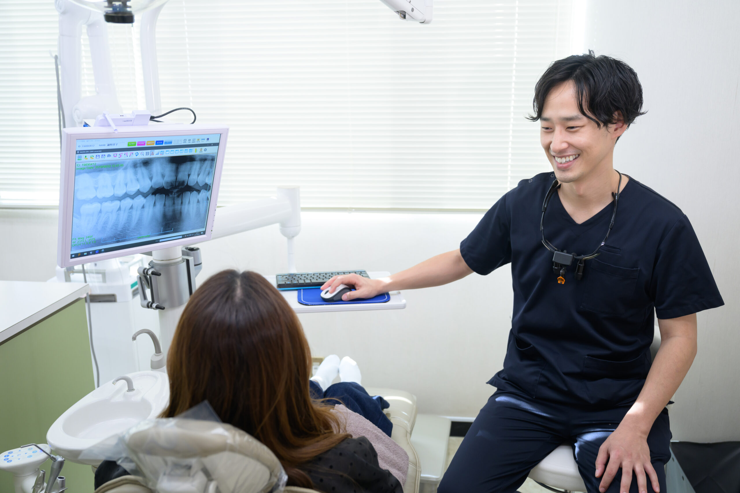 矯正のレントゲン検査