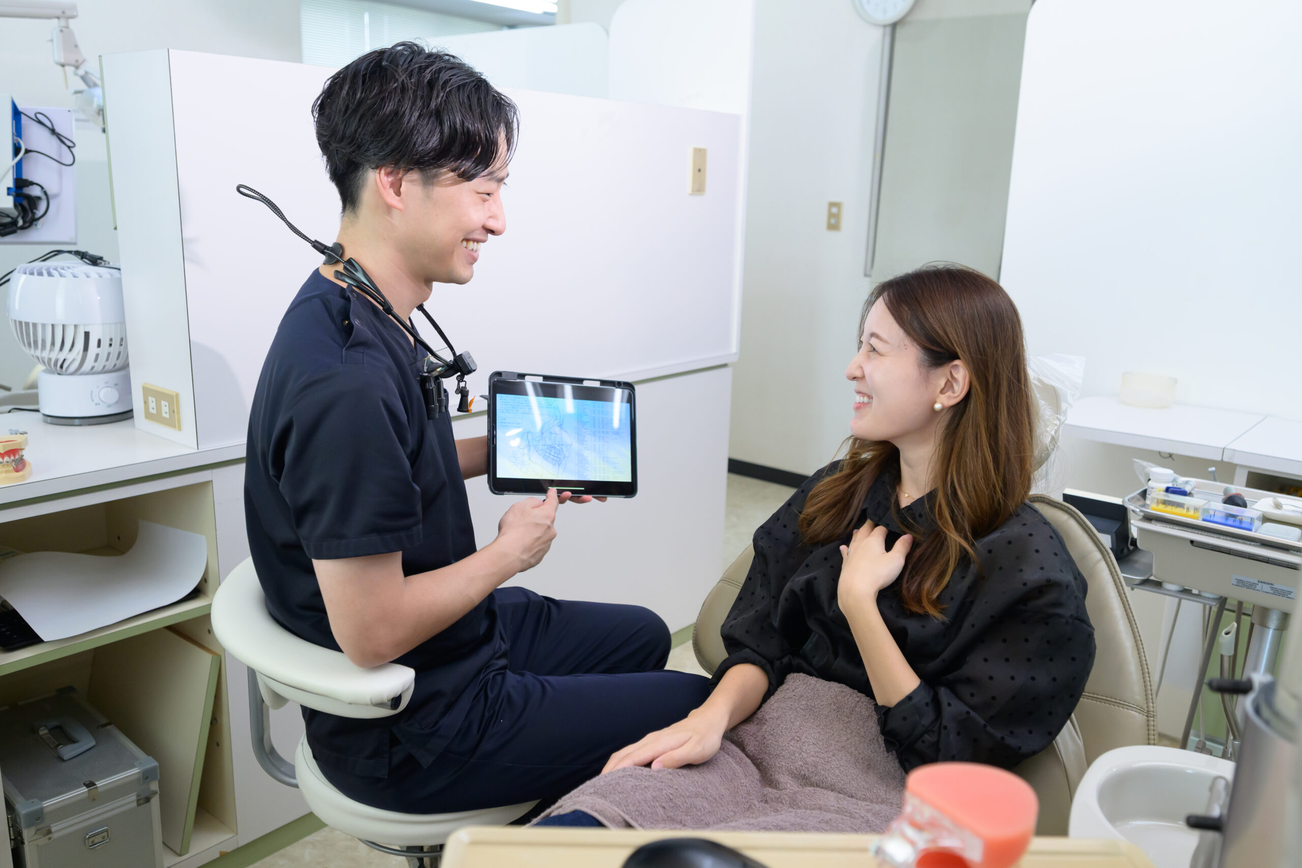 矯正について相談する患者